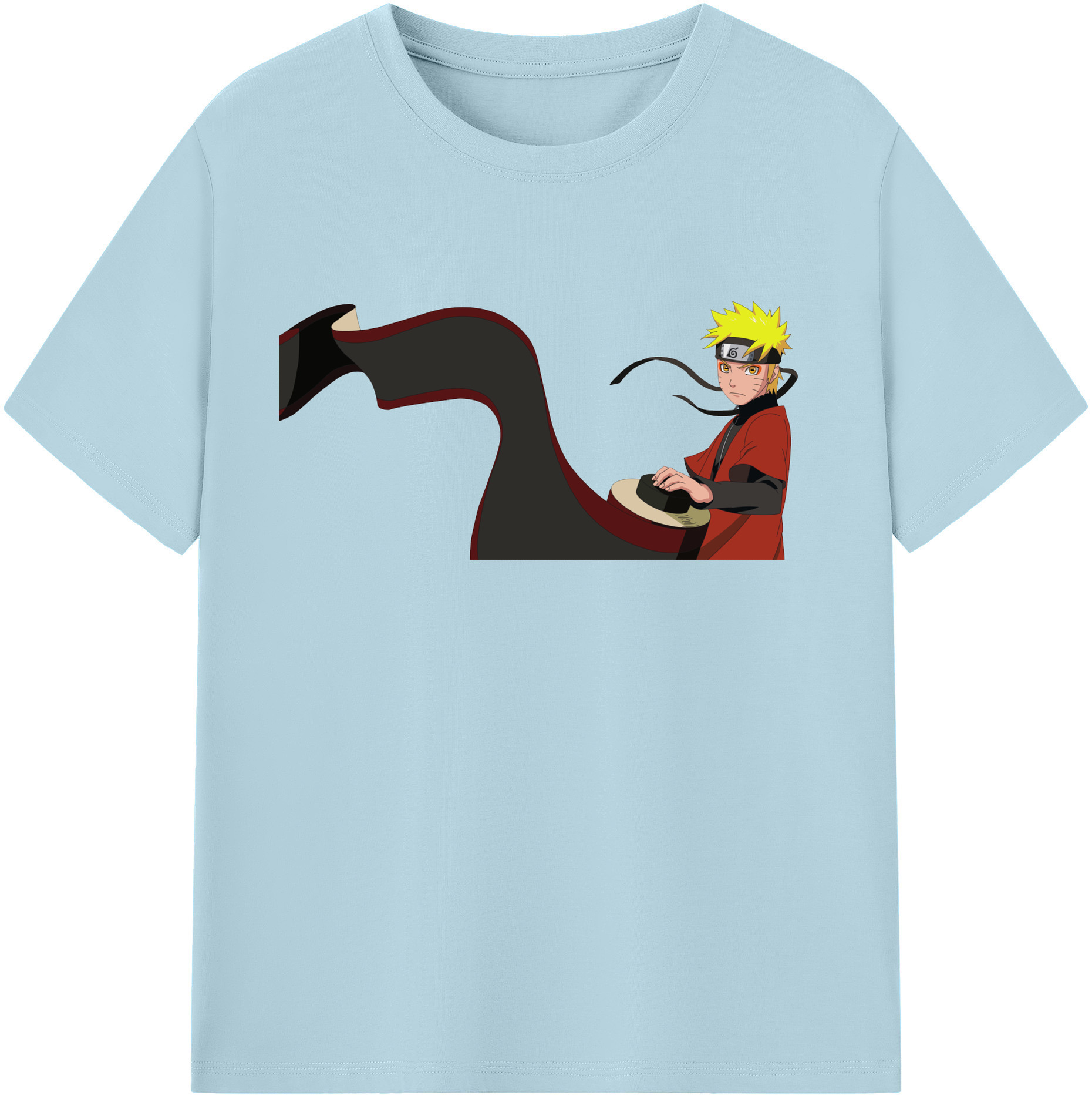 （画像用） NARUTO -ナルト- うずまき ナルト Uzumaki Naruto 綿100％半袖Tシャツ（フロントプリント）